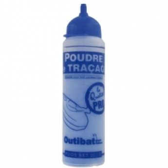 Biberon de poudre bleu